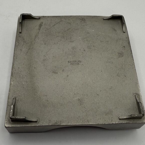 Pewter Eagle Memo Pad Holder And Card Holder - Picture 3 of 8